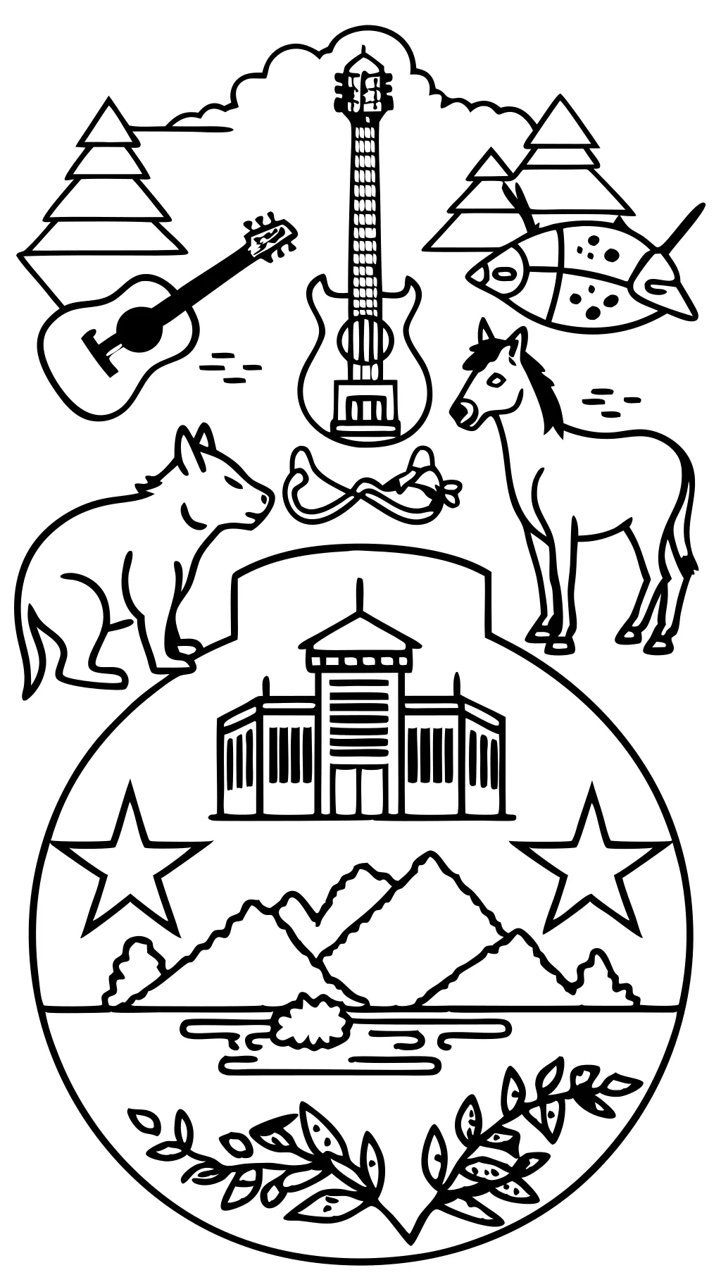 coloring pages of tennessee